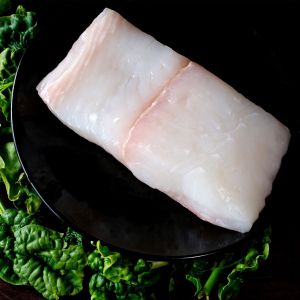 Heilbuttfilet, weiß, mit Haut, 500g