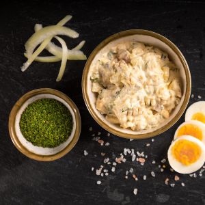 Eier – Lachssalat mit Rucola, 250g