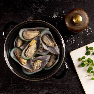 Grünschalen Muschel, halbe Schale, 800g