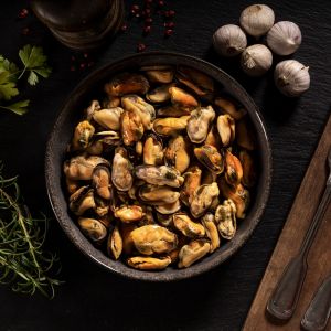 Miesmuschelfleisch, gekocht, TK , 900g