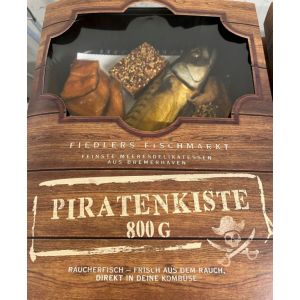 Piratenkiste - 800g gemischter Räucherfisch