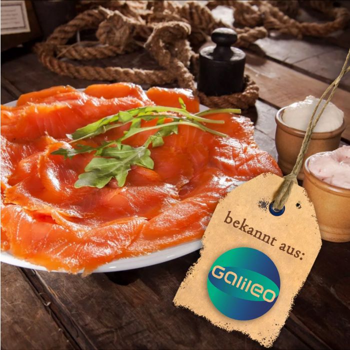 Präsent Räucherlachs 1000g mit 2 Saucen