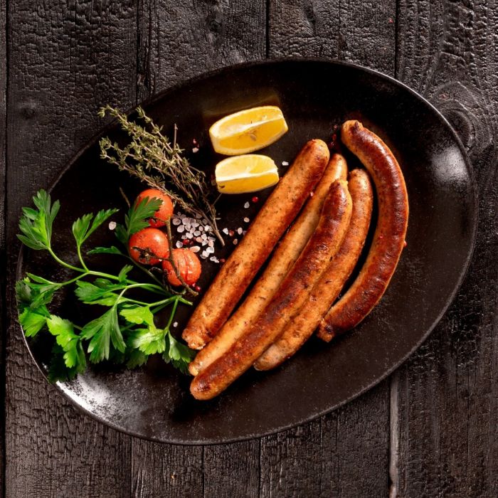 Lachsbratwurst, 450g